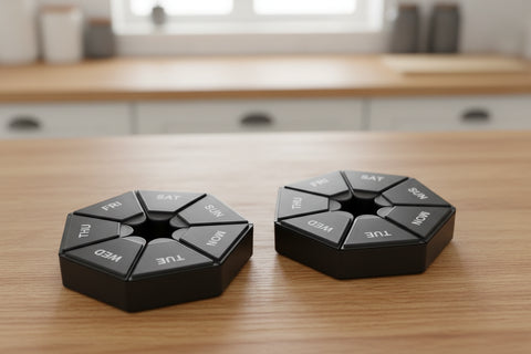 Compact Weekly Pill Organizer - 2x Pc