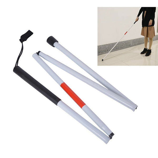 EZGuide Visually Impaired 4-section Folding Aluminum Cane (8178818285805)