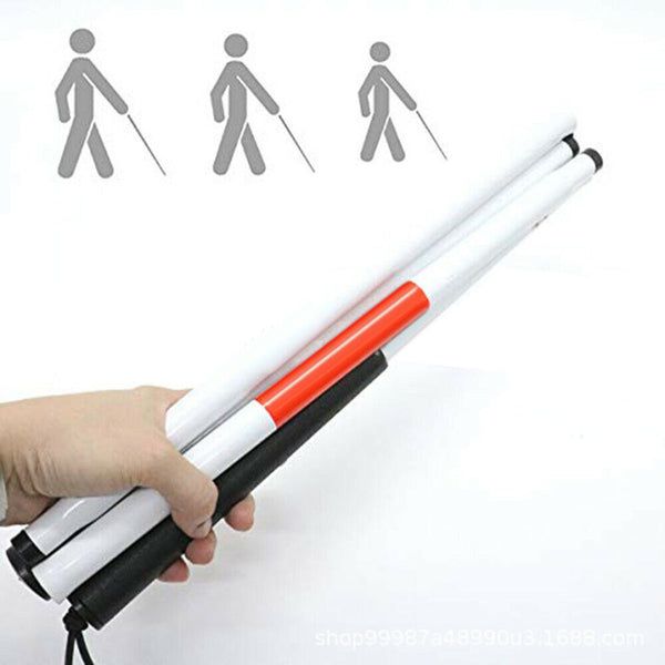 EZGuide Visually Impaired 4-section Folding Aluminum Cane (8178818285805)