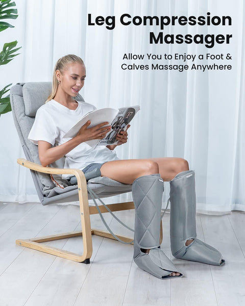 Compression Leg Massager - Circulation and Pain Relief (7761108959469) (8220590309613)