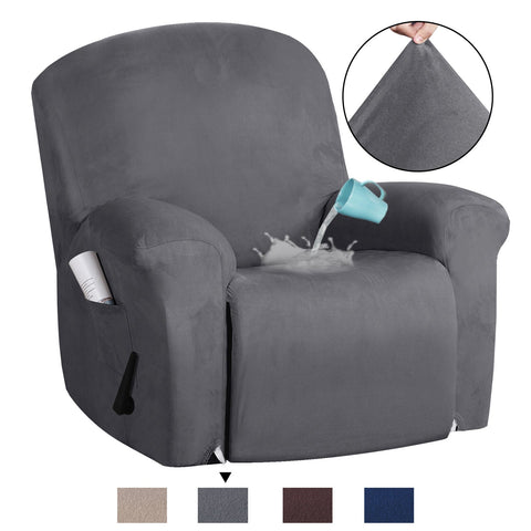 Non-Slip Stretch Suede Recliner Couch Cover (8711311032557)