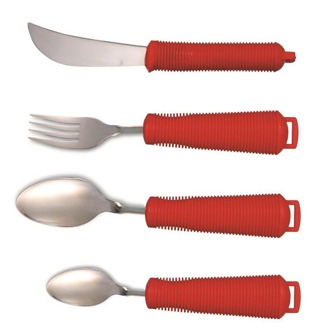 Ausnew Home Care Disability Services Bendable Cutlery Set - Red (4  piece) | NDIS Approved, mount druitt, rooty hill, blacktown, penrith (5785018433704)