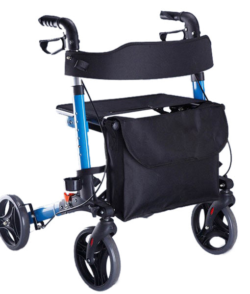 Ausnew Home Care Disability Services Travel Lite Portable Outdoor Seat Walker with Seat and Bag + Crutch Holder | NDIS Approved, mount druitt, rooty hill, blacktown, penrith (6265507610792)