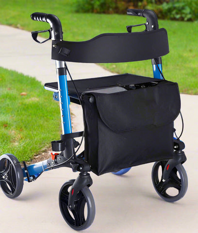 Ausnew Home Care Disability Services Travel Lite Portable Outdoor Seat Walker with Seat and Bag + Crutch Holder | mount druitt, rooty hill, blacktown, penrith (6265507610792)