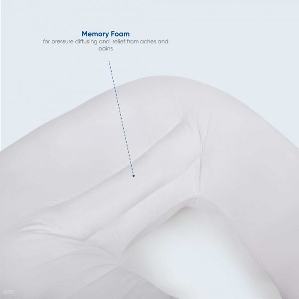 Side Snuggler Body Pillow - Side Sleeping Comfort Support Pillow (6176000508072)