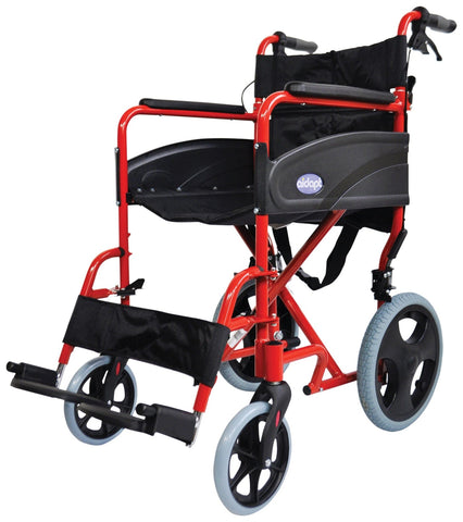 Ausnew Home Care Disability Services Compact Transport Aluminium Wheelchair | NDIS Approved, mount druitt, rooty hill, blacktown, penrith (5845342617768)