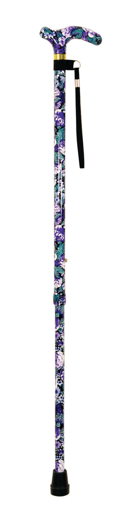 Ausnew Home Care Disability Services Deluxe Patterned Violet Walking Cane | NDIS Approved, mount druitt, rooty hill, blacktown, penrith (6080007307432)