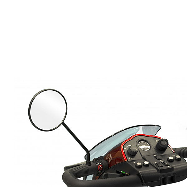 Pair Of Red Rear View Mirrors For Most Pride Mobility Scooters – The Scooter Accessories