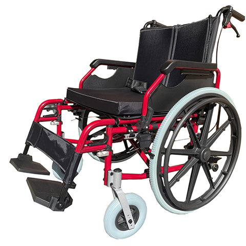 G6 Excel Bariatric Wheelchair 56cm Seat Red (7824647815405)