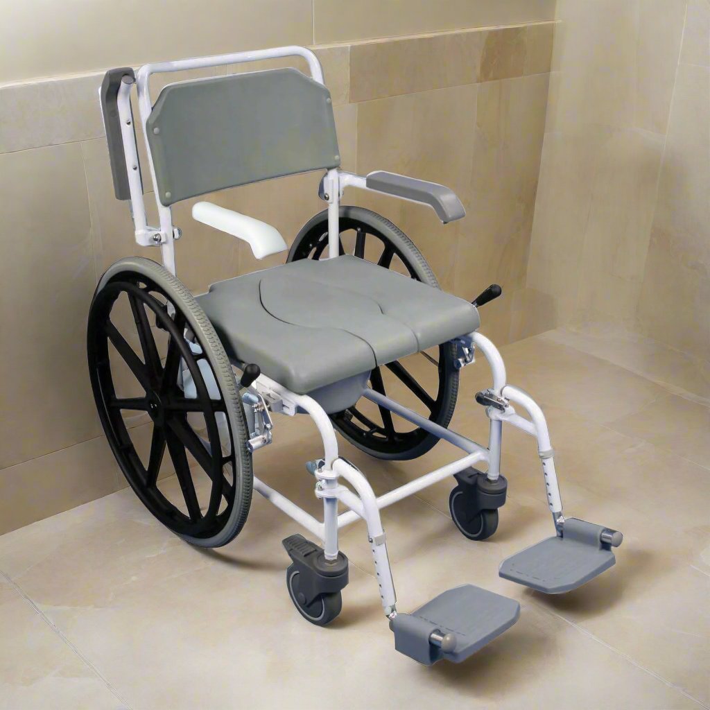 Ausnew Home Care Disability Services Self Propelled Commode and Shower Chair | NDIS Approved, mount druitt, rooty hill, blacktown, penrith (5846218408104)