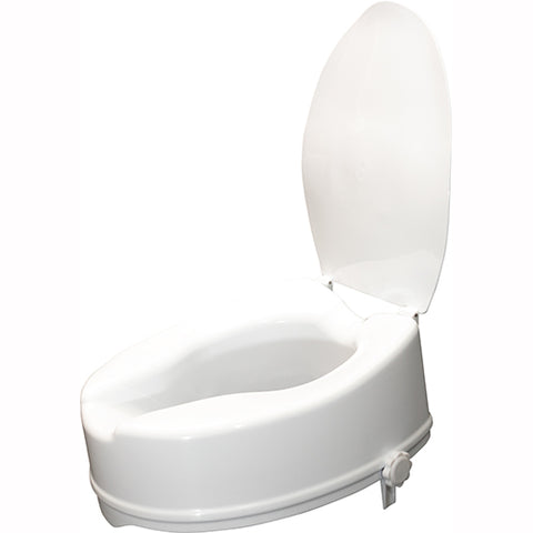 Ausnew Home Care Disability Services Raised Toilet Seat 150mm With Lid  | NDIS Approved, mount druitt, rooty hill, blacktown, penrith (6160177103016)