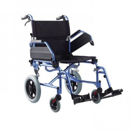 Lightweight Aluminium Transit Wheelchair 46cm Seat (7074773106856)